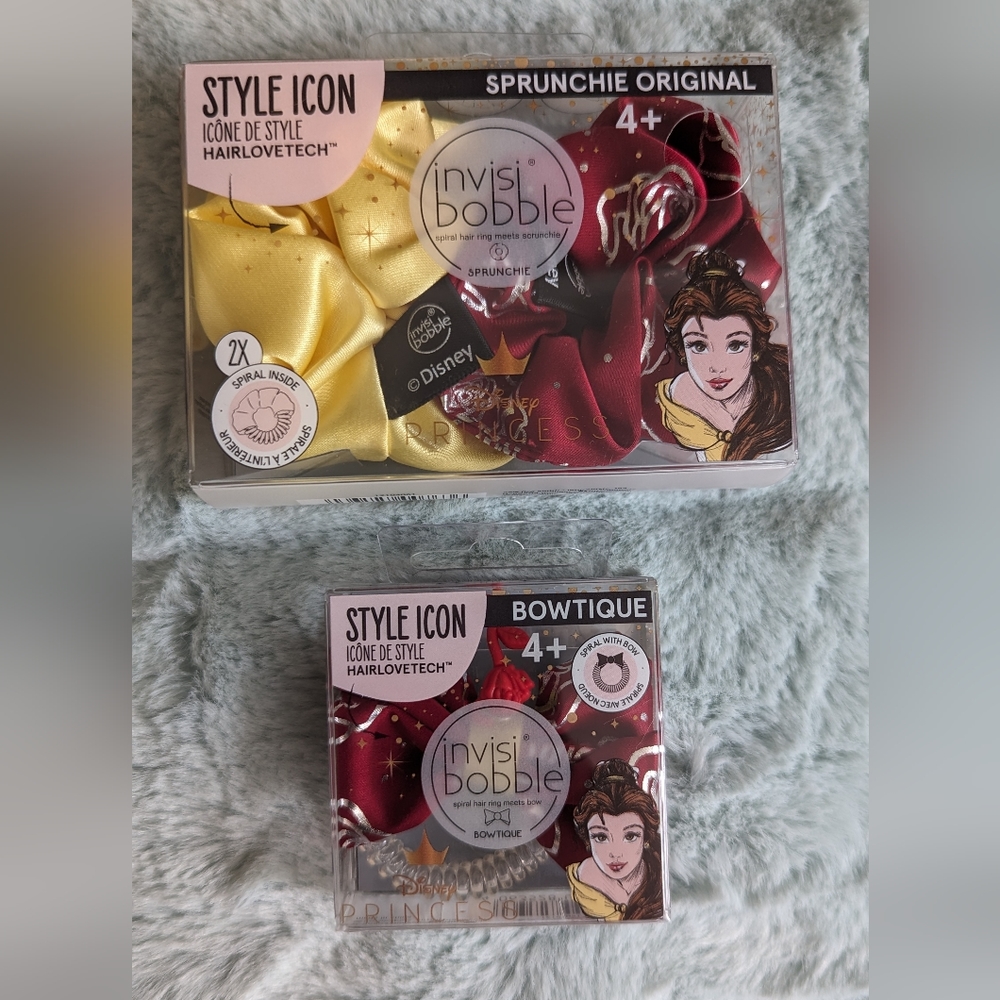 Disney Beauty and The Beast scrunchies and Bowtique (bow) brand New